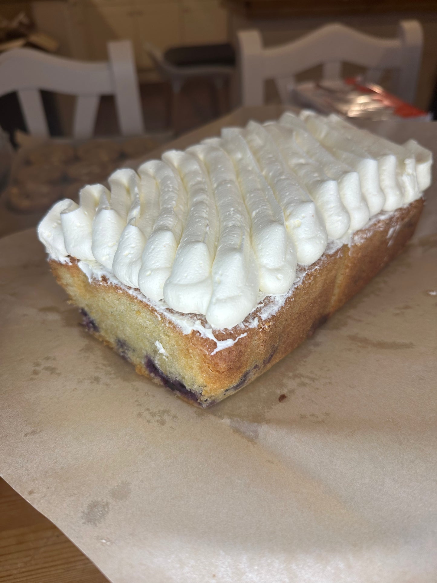 Lemon and blueberry loaf